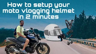 How to Set Up Your Moto Vlogging Helmet in 2 minutes