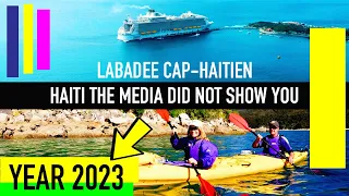 Yon gwo bato ameriken chaje touris debake nan Labadee Cap Haitien March 2023