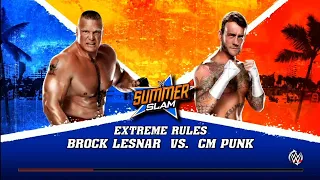 Brock Lesnar vs CM Punk | No Disqualification match | Summerslam 2013