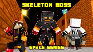 Evolve Skeleton Boss Fight in Minecraft | Space Series | #02 | in Telugu