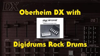 Oberheim DX with Digidrums Rock Drums EPROMs