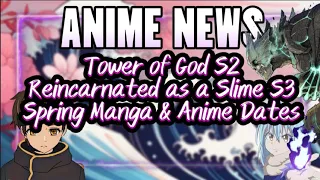 Spring Manga Releases, Crunchyroll Spring Anime Releases, Slime Season 3, and more