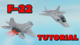 Mini F-22 Raptor Tutorial | Plane Crazy