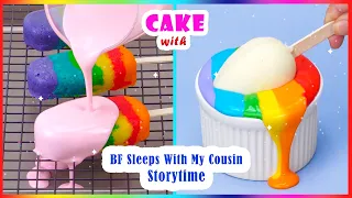 😭 I caught my BF In Bed With My Cousin 🌈 Best Rainbow Cake Decorating Compilation Storytime