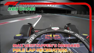 Max Verstappen's Pole Lap Recreation | 2022 Abu Dhabi Grand Prix | Assetto Corsa