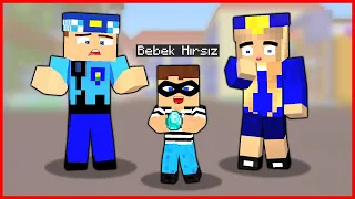 KEREM KOMİSER'İN HIRSIZ BEBEĞİ OLDU! 😱 - Minecraft