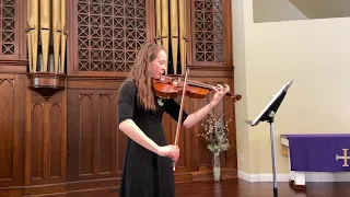 Bach, Suite No. 2, Gigue, viola (Hope Hyink)