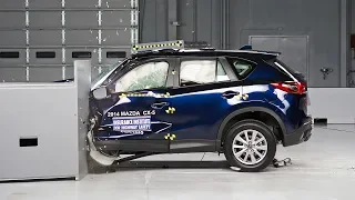 2014 Mazda CX-5 driver-side small overlap IIHS crash test