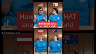 How to sign #WHAT in #ASL and #Austria #Australia #Nepal #signlanguage