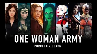 ONE WOMAN ARMY | Marvel & DC (Porcelain Black)