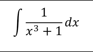 Integral de 1/(x^3+1)