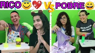 RICO VS POBRE FAZENDO AMOEBA / SLIME #13 - Rico vs Poor Making Slime - LARISSA FLOR