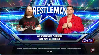 WWE 2K23 - Gunther VS Sami Zayn - INTERCONTINENTAL CHAMPIONSHIP TITLE MATCH #wwe #wrestlemania