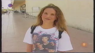 Backstreet Boys BSB Fans warten 1997 am Flughafen von Ibiza
