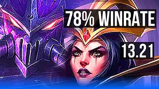 KASSADIN vs LEBLANC (MID) | 78% winrate, 7/1/6, Dominating | NA Master | 13.21