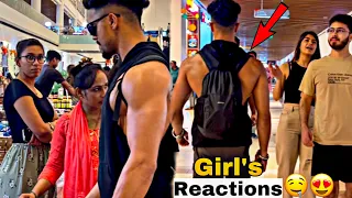 WHEN BODYBUILDER ENTER A MALL - Amazing Girls Reactions 😍🔥 | Epic Reactions | 20th Part | FMD