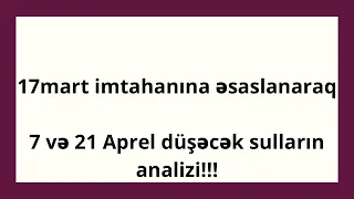 Diqqət !!!! 7 və 21 aprel 9-cu sinif buraxılış İMTAHANI riyaziyyatdan  DÜŞƏCƏK sualları araşdırdıq!