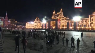 Victoria Parade rehearsal in Moscow