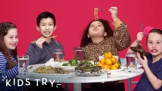 Kids Try Chinese New Year Food | Kids Try | HiHo Kids