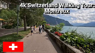 4k Switzerland Walking Tour: Montreux