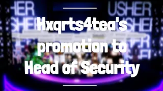 Hxqrts4tea's promotion to Head of Security! | Bloxton Hotels