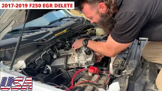 How to delete EGR and install block off plates on 2017-2018-2019 F250 - F350