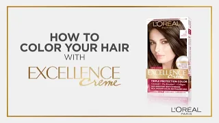 How to Color Your Hair at Home featuring Excellence Creme from L'Oréal Paris