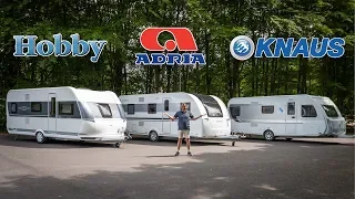 Hobby De Luxe Edition 2018 vs Knaus Südwind 2018 vs Adria Adora 2018!