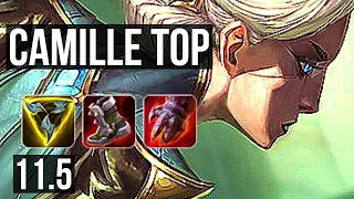 CAMILLE vs KAYLE (TOP) | 7 solo kills, 65% winrate | BR Master | v11.5