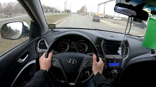 2015 Hyundai Santa Fe 2.2 CRDi POV TEST DRIVE