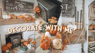 🍂FALL DECORATE WITH ME | Family Room With Porch Inspired Decor🍁