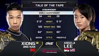 Xiong Jing Nan vs. Angela Lee III | ONE Championship Full Fight