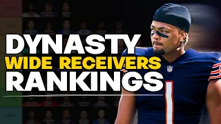 Top 50 Dynasty Wide Receiver Rankings & Tiers | Rome Odunze or DJ Moore?