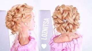 ПРИЧЕСКА за 10 минут! Прическа на Новый год из прямых волос. Без плойки. Quick and Easy Hairstyles