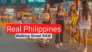 4k60p Walking Street tour | Angeles City Philippines | DJI Pocket 3 Low Light