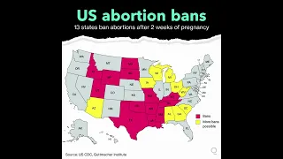 13 States Ban Abortion After Roe v. Wade Overturned