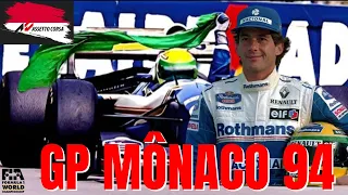 GP DE MÔNACO 1994 QUARTA VITÓRIA DA TEMPORADA #senna #f1 #assettocorsa