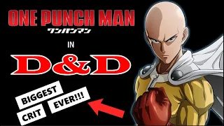 How to Build One Punch Man in Dungeons and Dragons