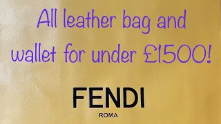 FENDI small tote - Selleria leather bag and Peekaboo wallet for under £1500!