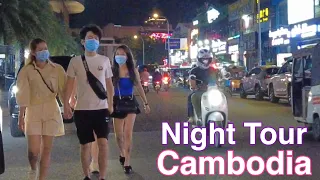 Night tour in Cambodia | Phnom Penh Street Scene at nightlife