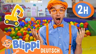 Blippi spielt im Indoorspielplatz  | Blippi Deutsch | Abenteuer und Videos für Kinder