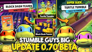 NEW BIG UPDATE 0.70 BETA! NEW SUPER SLIDE MAP & BLOCK DASH TEAM & EMOTE SUPER JUMP ... Stumble Guys