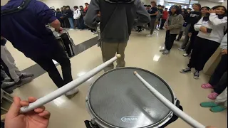 IHS Drumline State Sendoff Snare Cam - 2/15/23