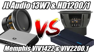 JL Audio 13W7 vs Memphis Car Audio VIV1422