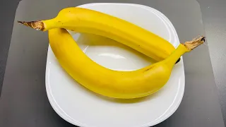 Wie man schnell und lecker  Bananenpfannkuchen kocht. 1 Banane und 2 Eier. Gesund und schnell