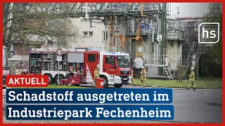 Industriepark Fechenheim: Ätzender Stoff Oleum ausgetreten | hessenschau