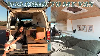 VAN TOUR | 2003 Toyota HiAce - father & daughter DIY campervan conversion