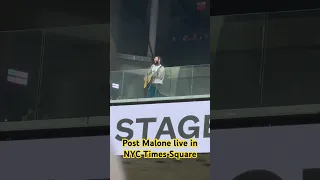 #postmalone #live  #timessquare #nyc performing #overdrive in #concert July 18 #2023 #austin #show