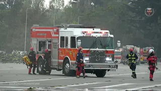 Practica ejercicio general Cuerpo de Bomberos Santiago 2023