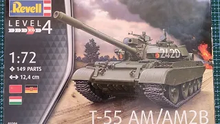 T-55 AM/AM2B Revell 1:72 in-box review